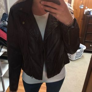 Joe Boxer Faux Leather Moto Jacket